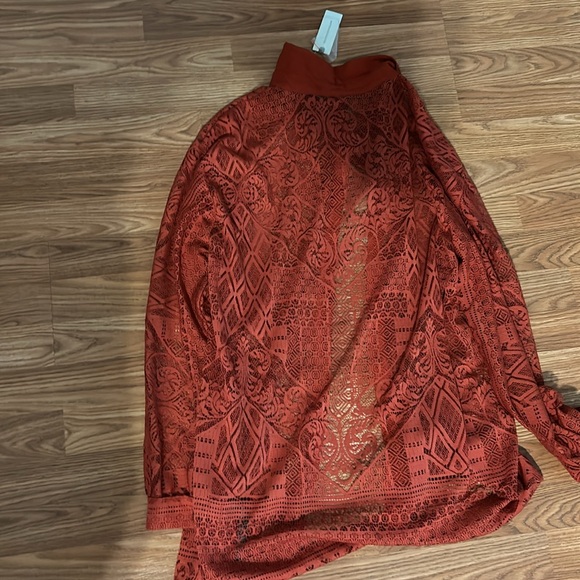 Anthropologie lace button up beach coverup NWT - Picture 3 of 3